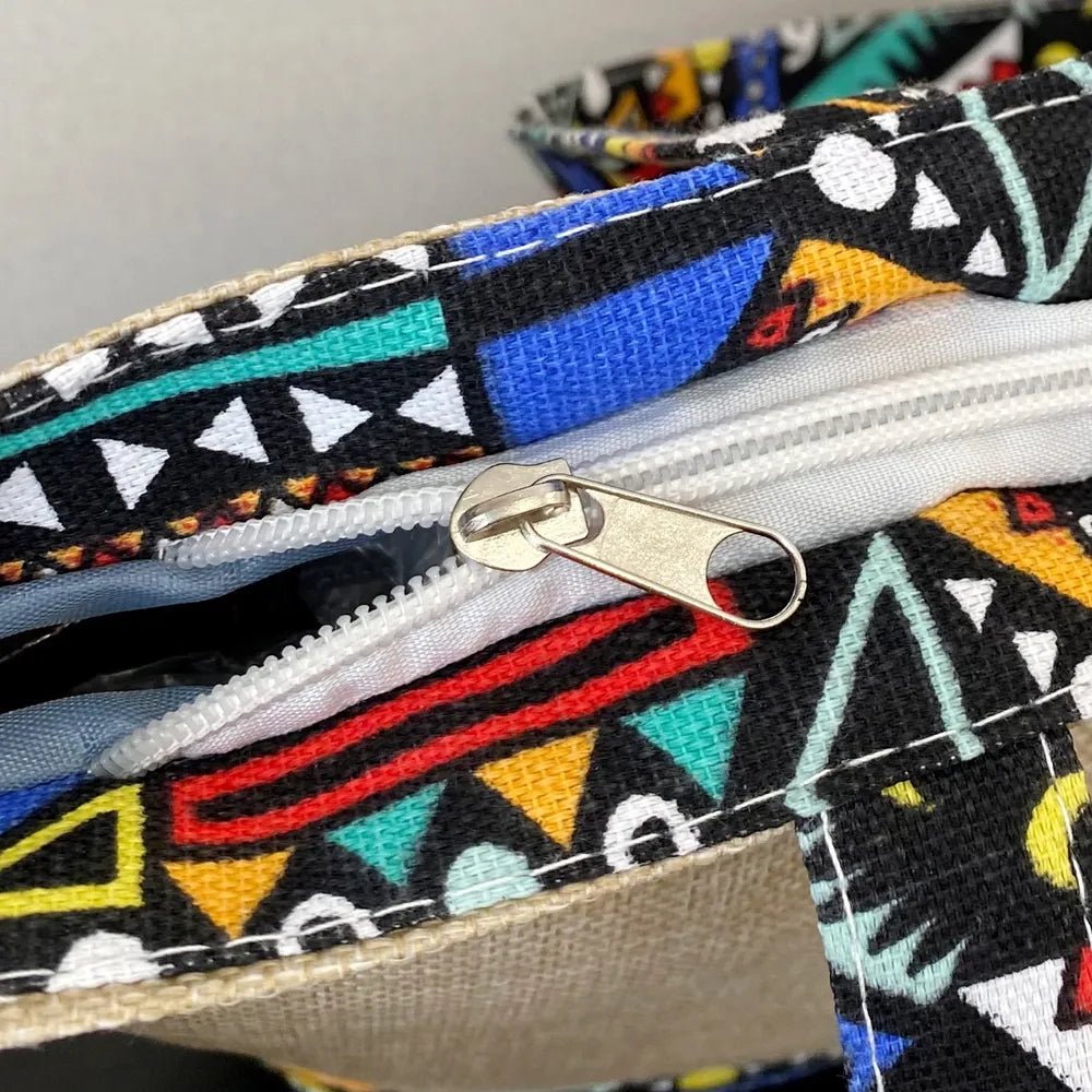Geometric Medium Tote Bag - Topezmart