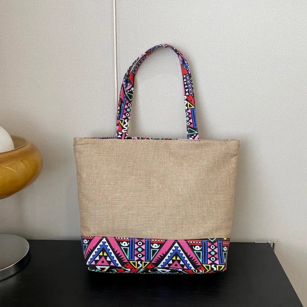 Geometric Medium Tote Bag - Topezmart