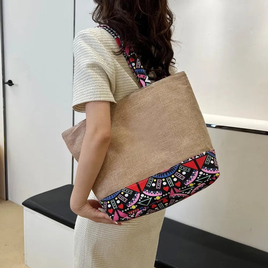Geometric Medium Tote Bag - Topezmart