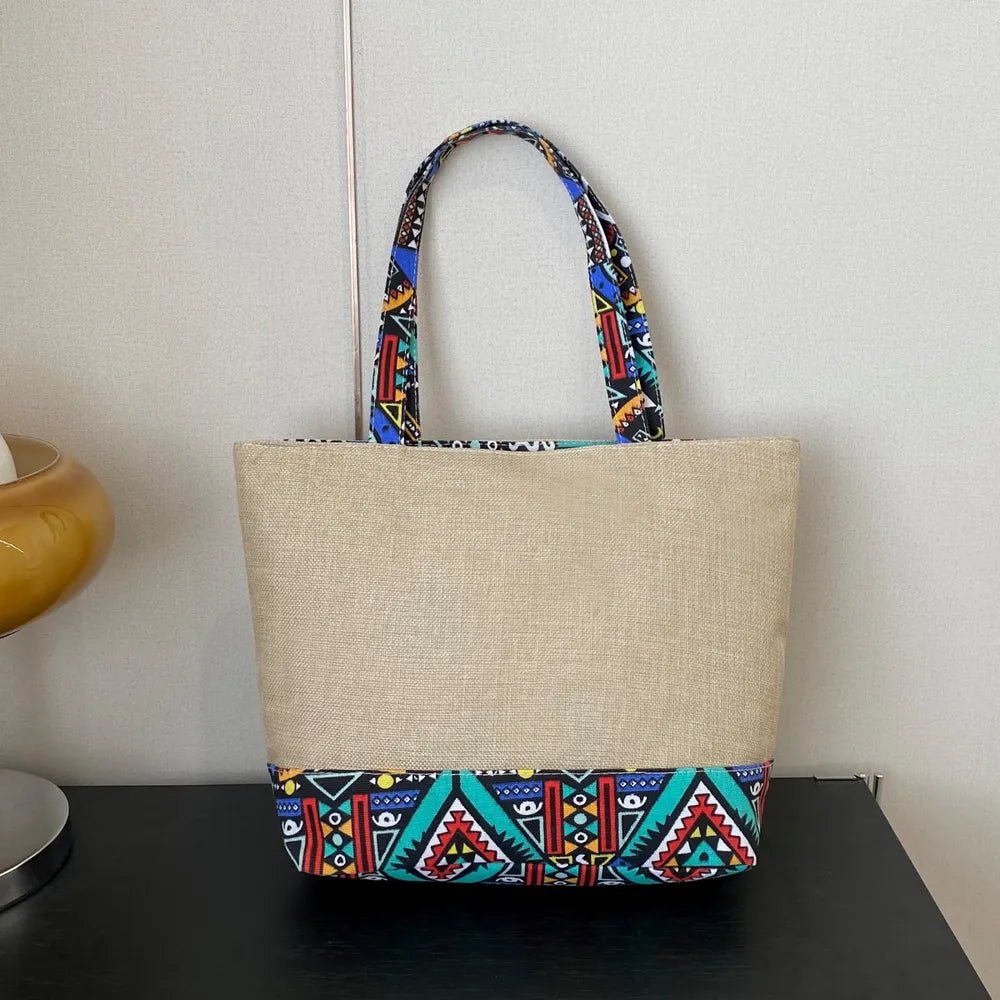 Geometric Medium Tote Bag - Topezmart
