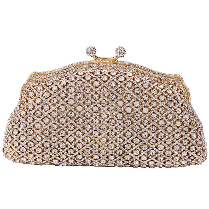 Ladies Gold Dress Dinner Fashion Women Handbag - Topezmart