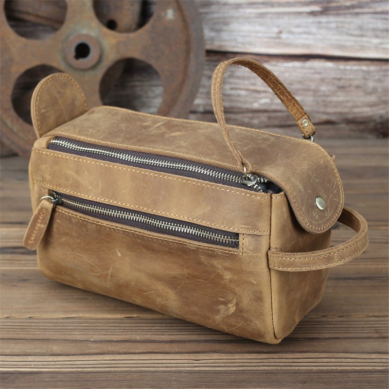 Leather Handbag Women Large Capacity Horse Leather Storage Bag - Topezmart
