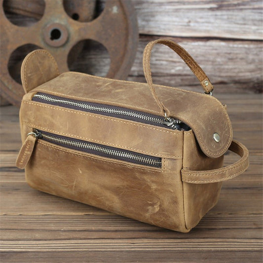 Leather Handbag Women Large Capacity Horse Leather Storage Bag - Topezmart