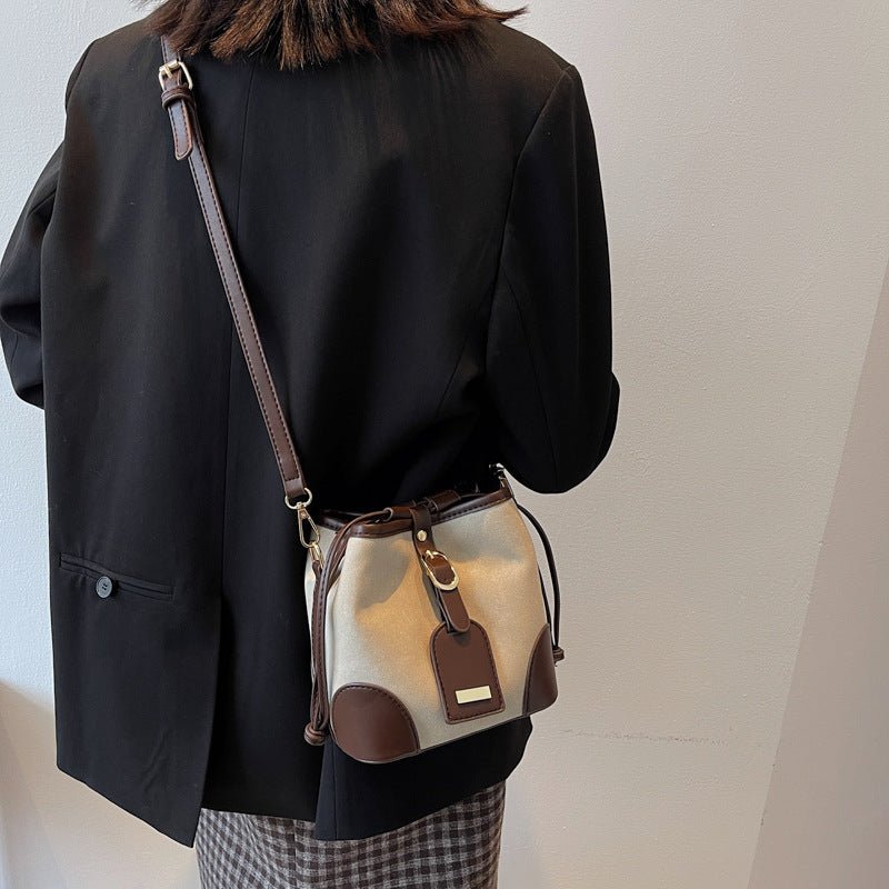 New Trendy Bucket PU Leather Handbag For Women Luxury Messenger Shoulder Bag Hot Sale - Topezmart