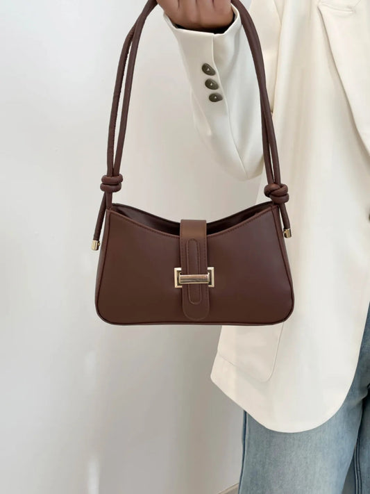 PU Leather Shoulder Bag - Topezmart