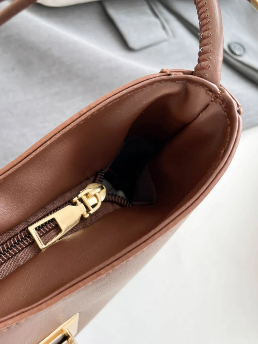 PU Leather Shoulder Bag - Topezmart
