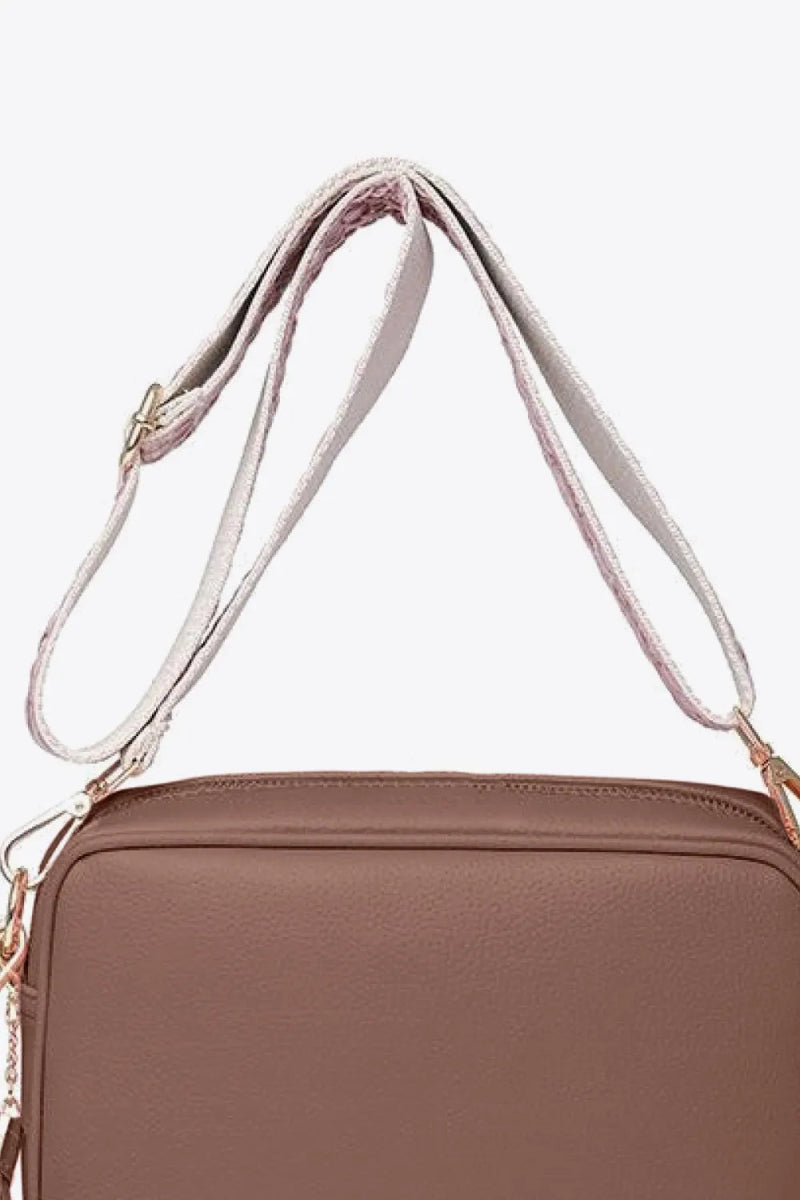PU Leather Tassel Crossbody Bag - Topezmart