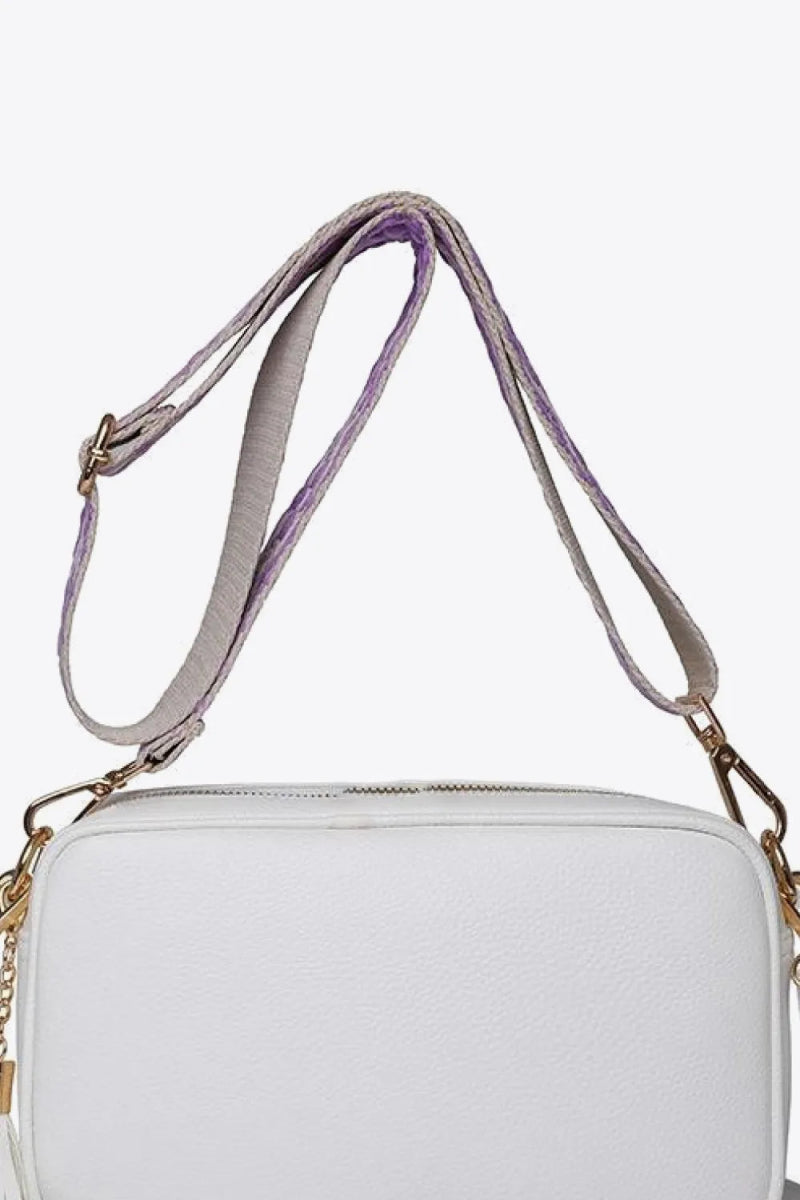 PU Leather Tassel Crossbody Bag - Topezmart