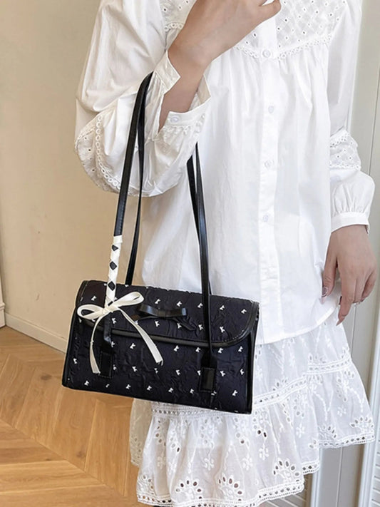 TopezMart™ Exclusive Bow PU Leather Shoulder Bag - Topezmart