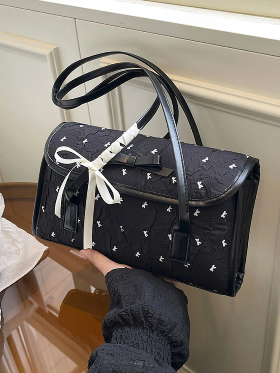 TopezMart™ Exclusive Bow PU Leather Shoulder Bag - Topezmart