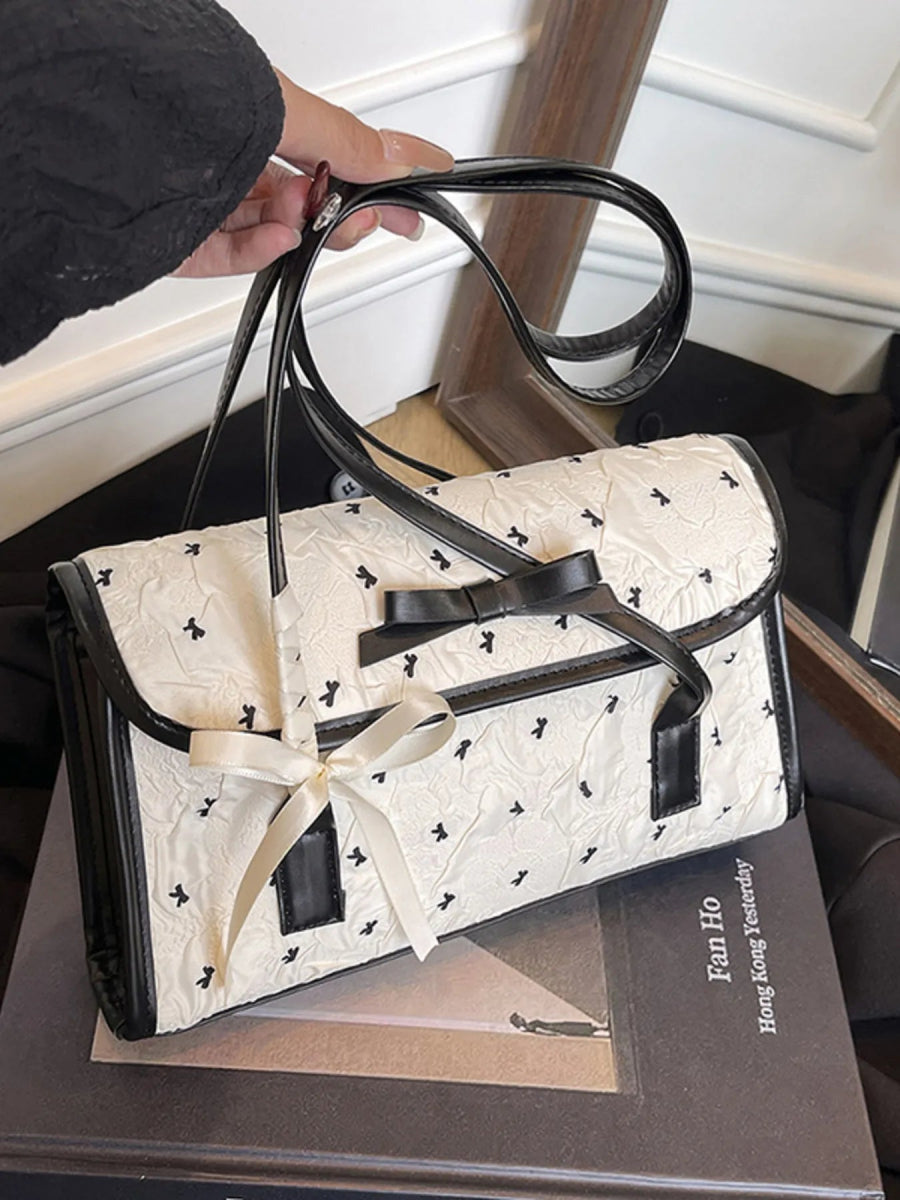 TopezMart™ Exclusive Bow PU Leather Shoulder Bag - Topezmart