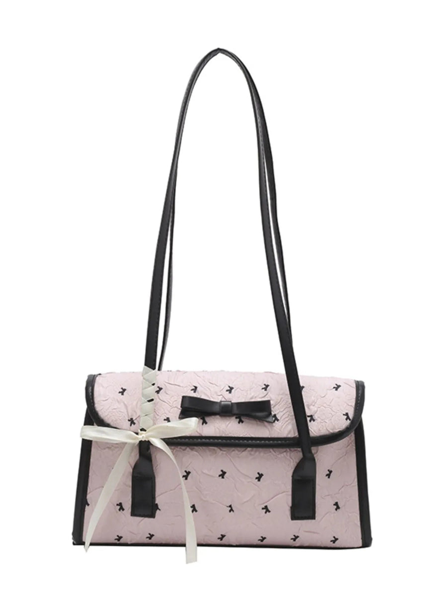 TopezMart™ Exclusive Bow PU Leather Shoulder Bag - Topezmart