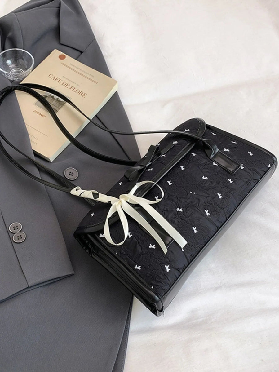 TopezMart™ Exclusive Bow PU Leather Shoulder Bag - Topezmart