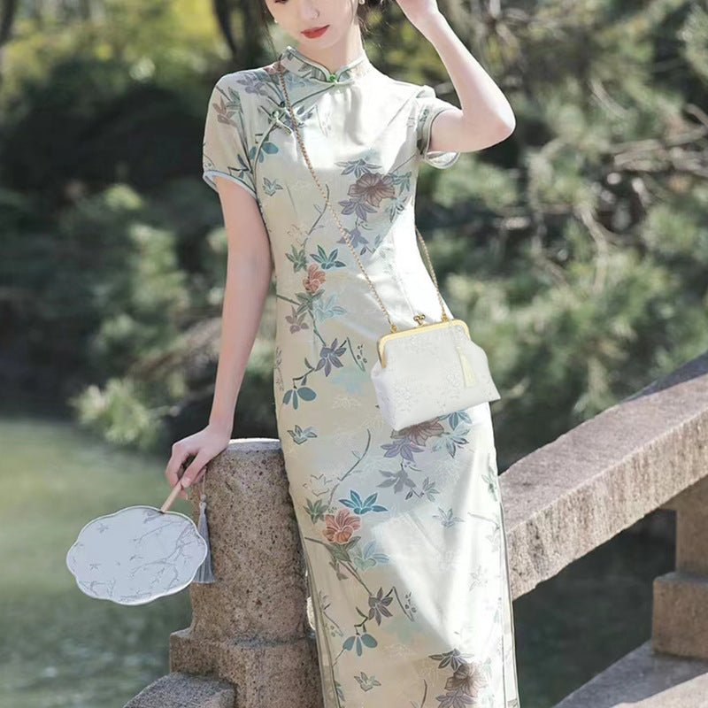 TopezMart™ Exclusive Embroidered Cheongsam One - shoulder Messenger Handbag Retro Lei Antique Style Women - Topezmart