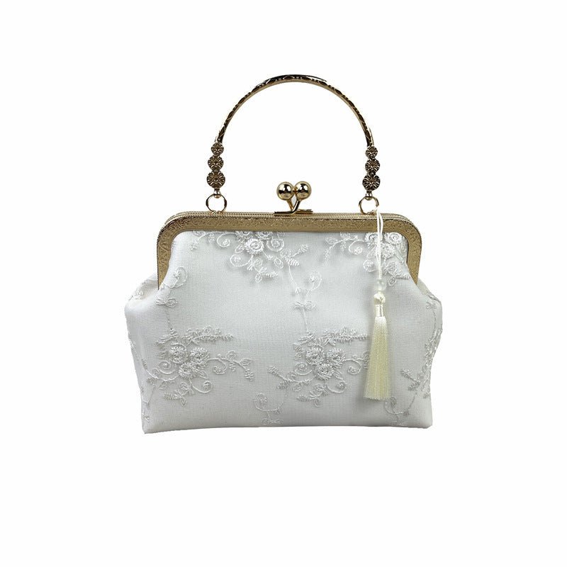 TopezMart™ Exclusive Embroidered Cheongsam One - shoulder Messenger Handbag Retro Lei Antique Style Women - Topezmart
