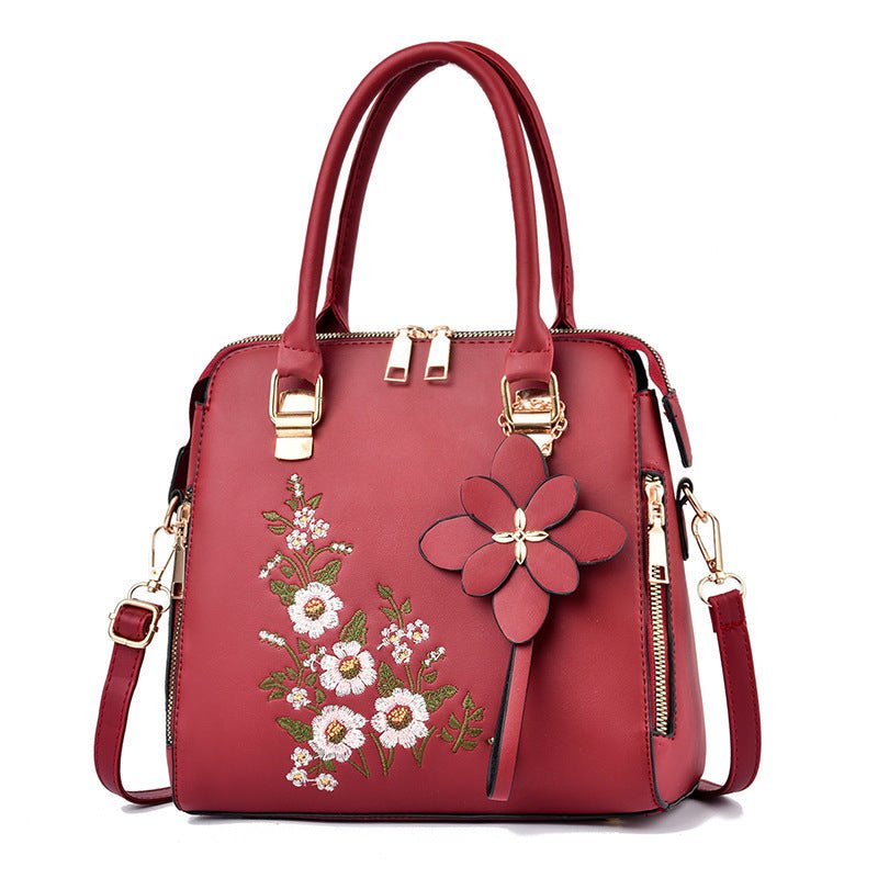 TopezMart™ Exclusive Fashion Flowers Embroidered Handbag Women Shoulder Messenger Bags - Topezmart