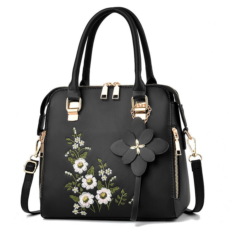 TopezMart™ Exclusive Fashion Flowers Embroidered Handbag Women Shoulder Messenger Bags - Topezmart