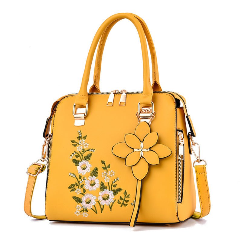 TopezMart™ Exclusive Fashion Flowers Embroidered Handbag Women Shoulder Messenger Bags - Topezmart