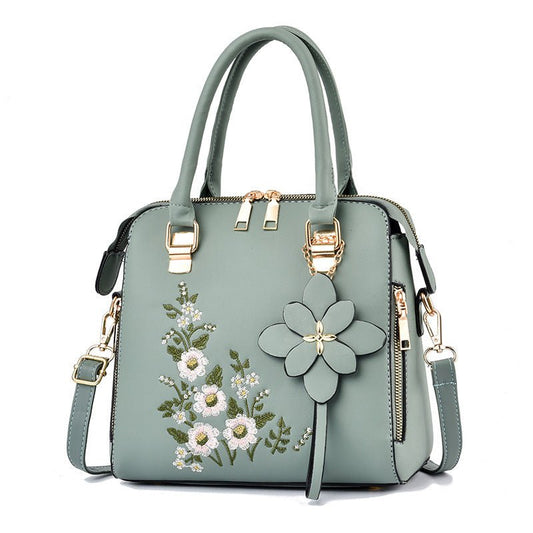 TopezMart™ Exclusive Fashion Flowers Embroidered Handbag Women Shoulder Messenger Bags - Topezmart