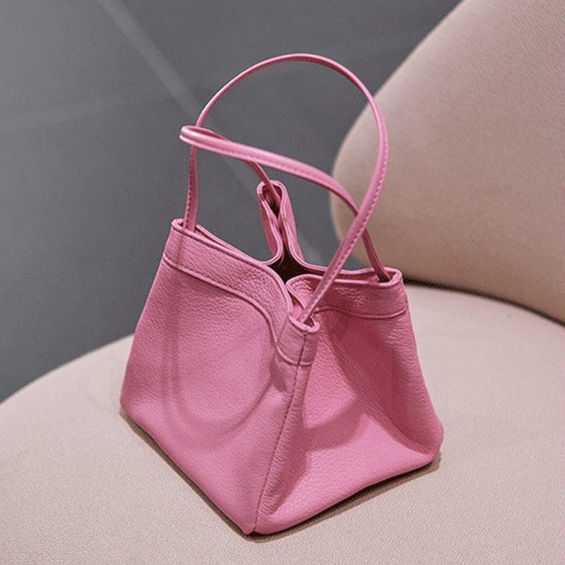 TopezMart™ Exclusive Fashion Ins Bucket Bags Cute Small Square Bag Niche Design Texture Handbag Women - Topezmart