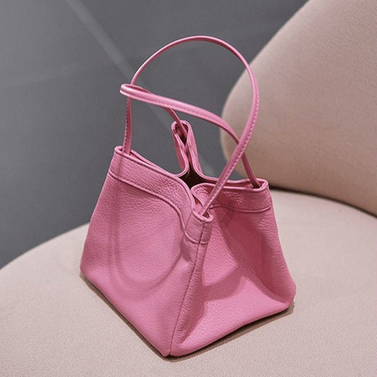 TopezMart™ Exclusive Fashion Ins Bucket Bags Cute Small Square Bag Niche Design Texture Handbag Women - Topezmart