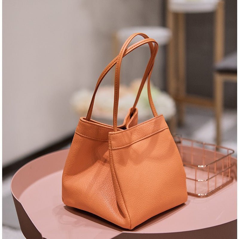 TopezMart™ Exclusive Fashion Ins Bucket Bags Cute Small Square Bag Niche Design Texture Handbag Women - Topezmart