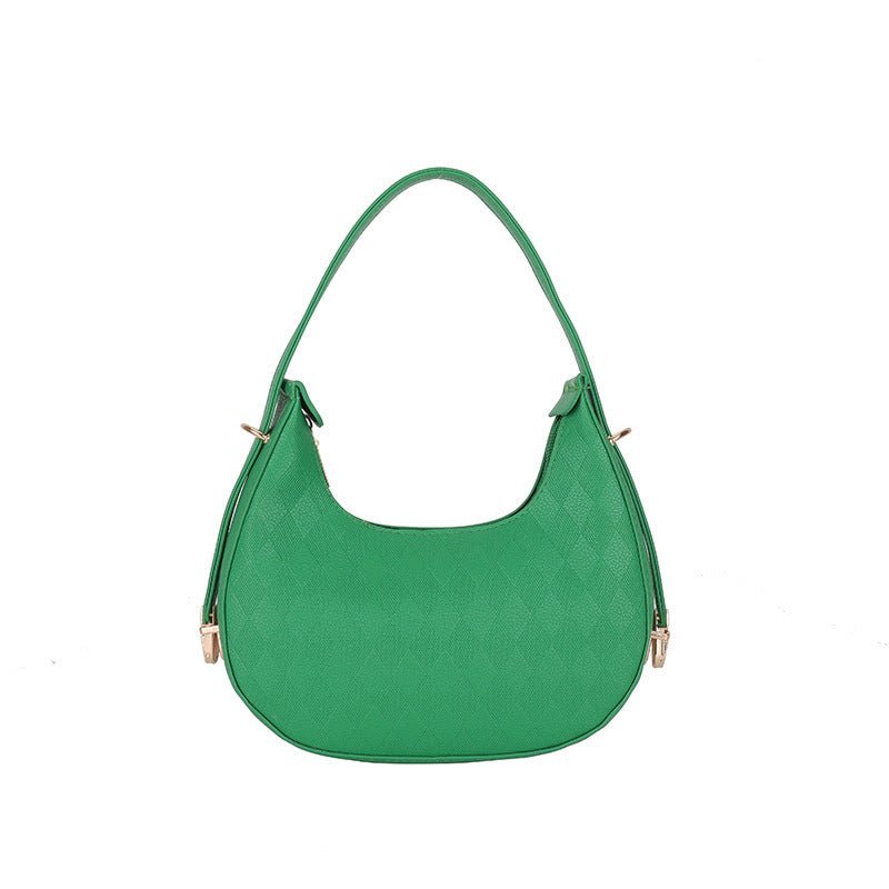 TopezMart™ Exclusive French Underarm Bag Elegant Small Shoulder Rhombus Pattern Handbag Women - Topezmart