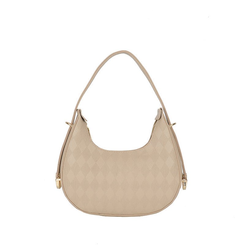 TopezMart™ Exclusive French Underarm Bag Elegant Small Shoulder Rhombus Pattern Handbag Women - Topezmart