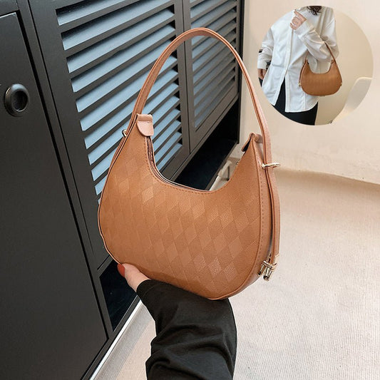 TopezMart™ Exclusive French Underarm Bag Elegant Small Shoulder Rhombus Pattern Handbag Women - Topezmart
