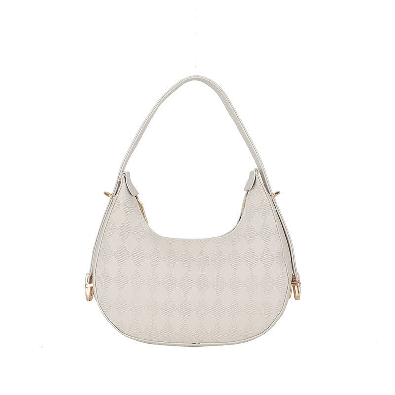 TopezMart™ Exclusive French Underarm Bag Elegant Small Shoulder Rhombus Pattern Handbag Women - Topezmart