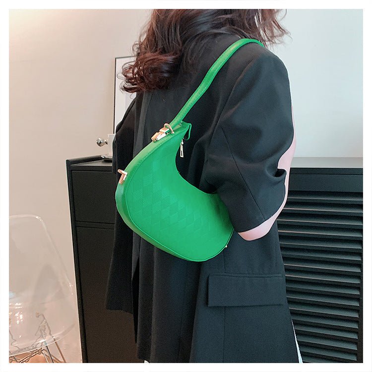 TopezMart™ Exclusive French Underarm Bag Elegant Small Shoulder Rhombus Pattern Handbag Women - Topezmart