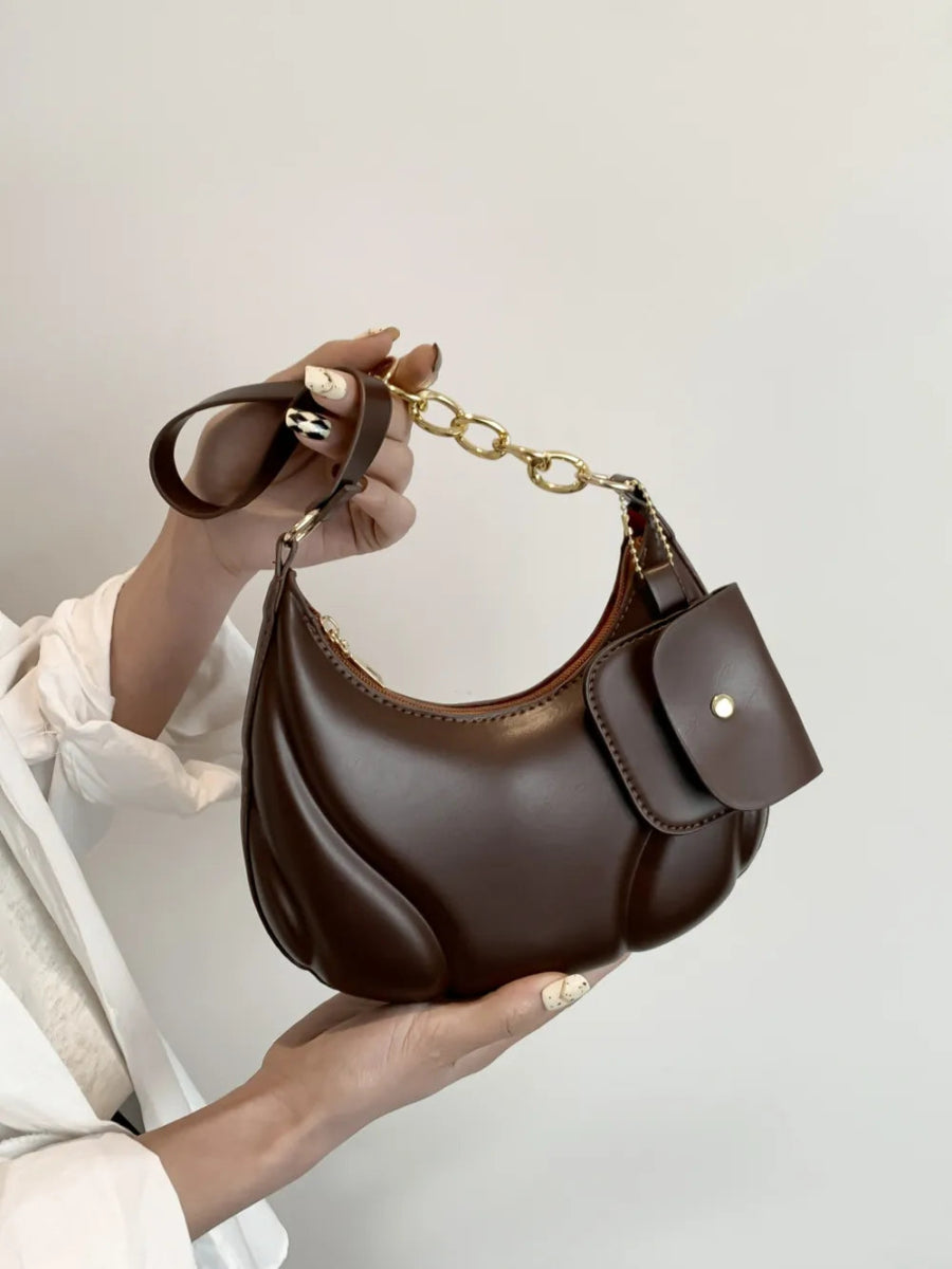 TopezMart™ Exclusive PU Leather Shoulder Bag with EarPods Bag - Topezmart