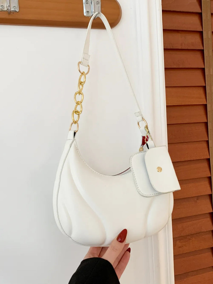TopezMart™ Exclusive PU Leather Shoulder Bag with EarPods Bag - Topezmart