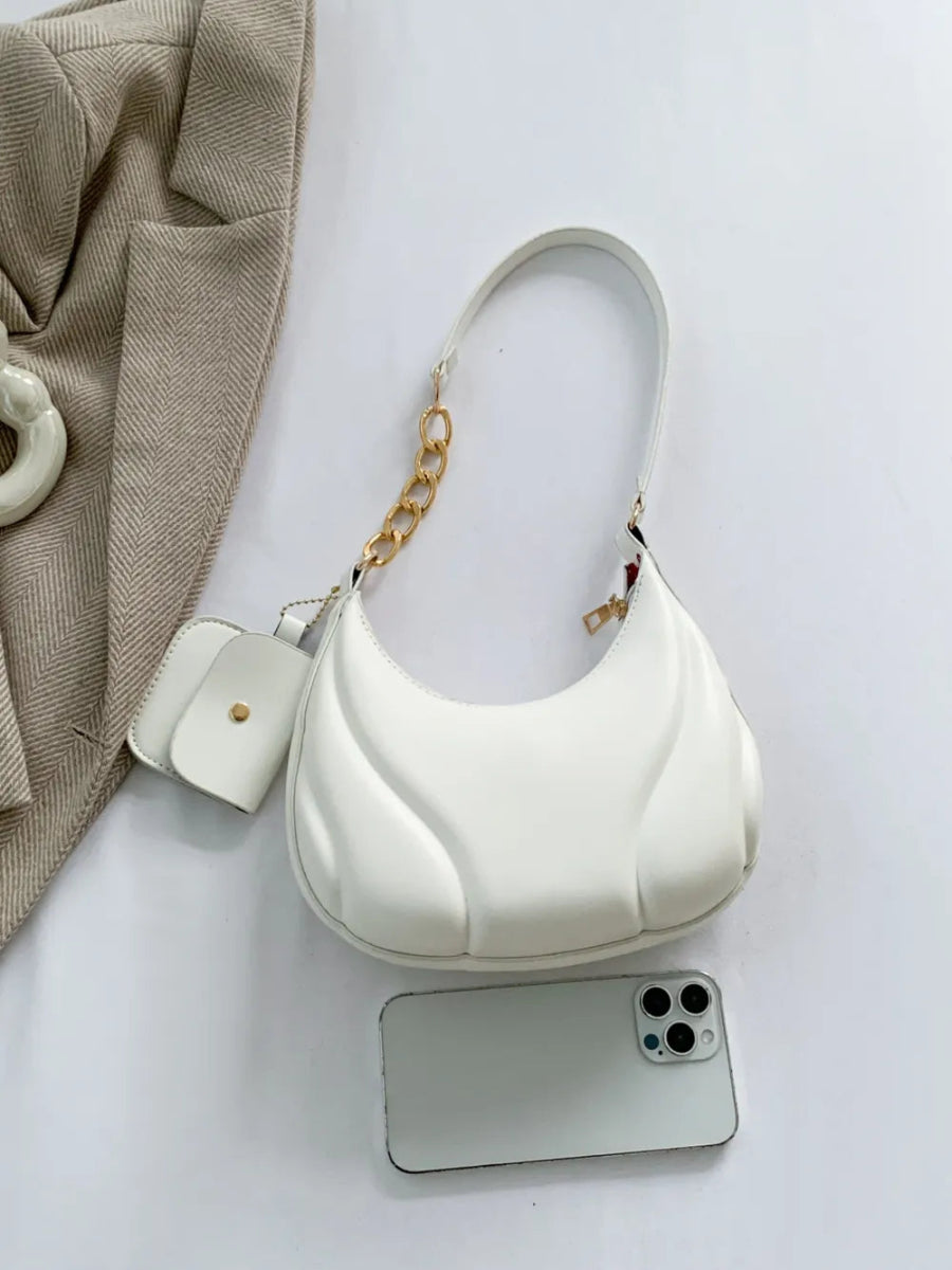 TopezMart™ Exclusive PU Leather Shoulder Bag with EarPods Bag - Topezmart