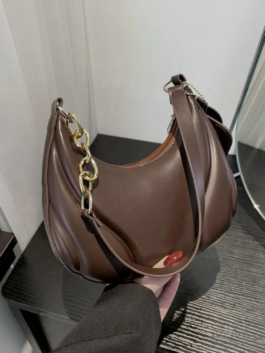 TopezMart™ Exclusive PU Leather Shoulder Bag with EarPods Bag - Topezmart