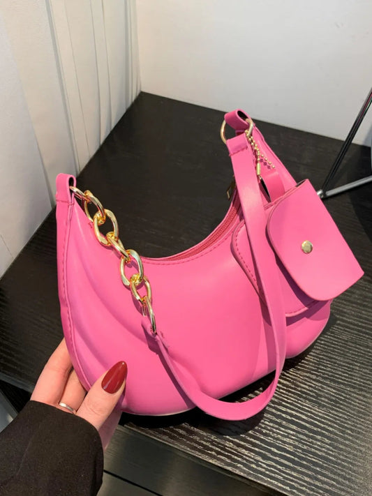 TopezMart™ Exclusive PU Leather Shoulder Bag with EarPods Bag - Topezmart