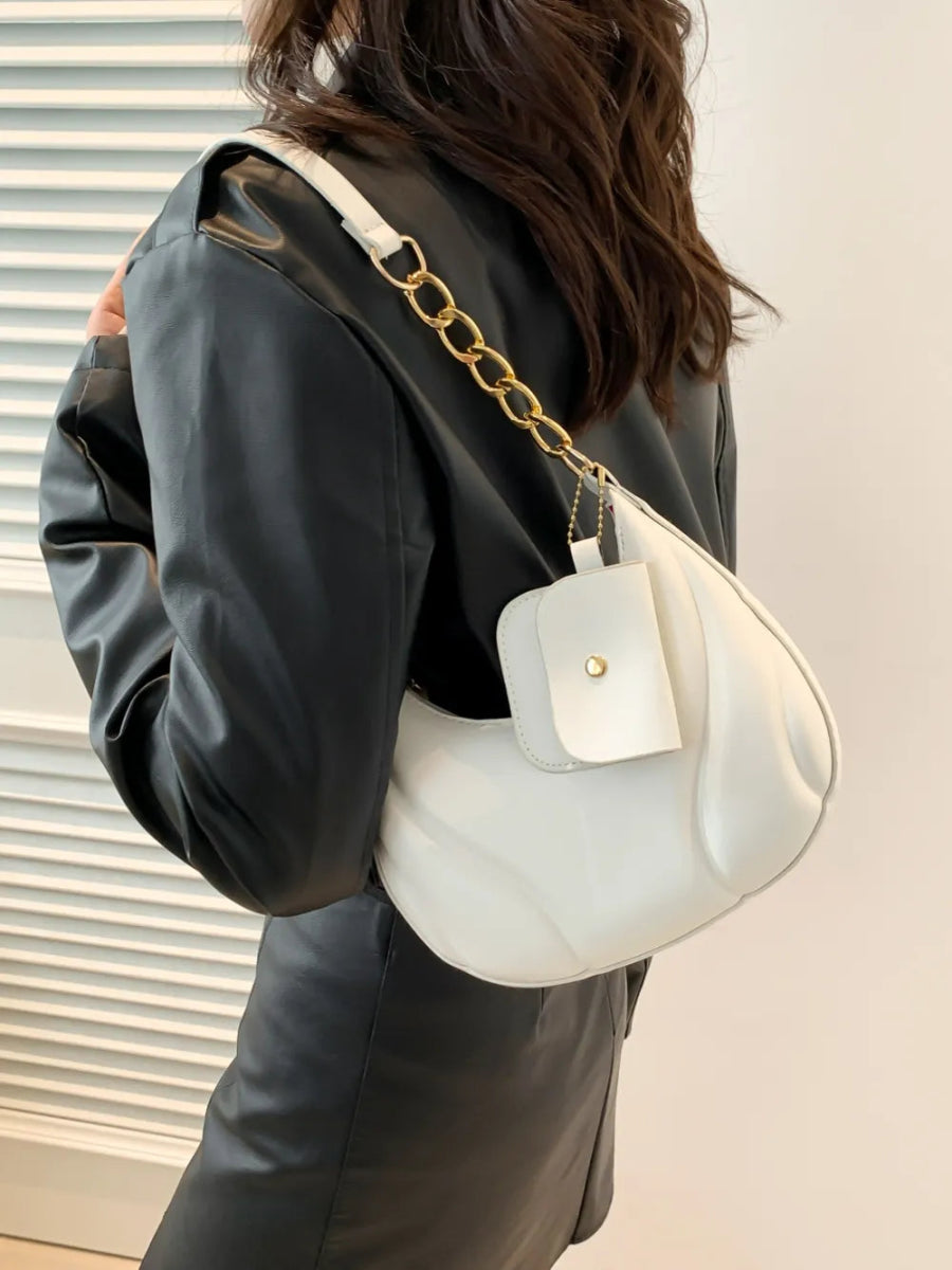 TopezMart™ Exclusive PU Leather Shoulder Bag with EarPods Bag - Topezmart