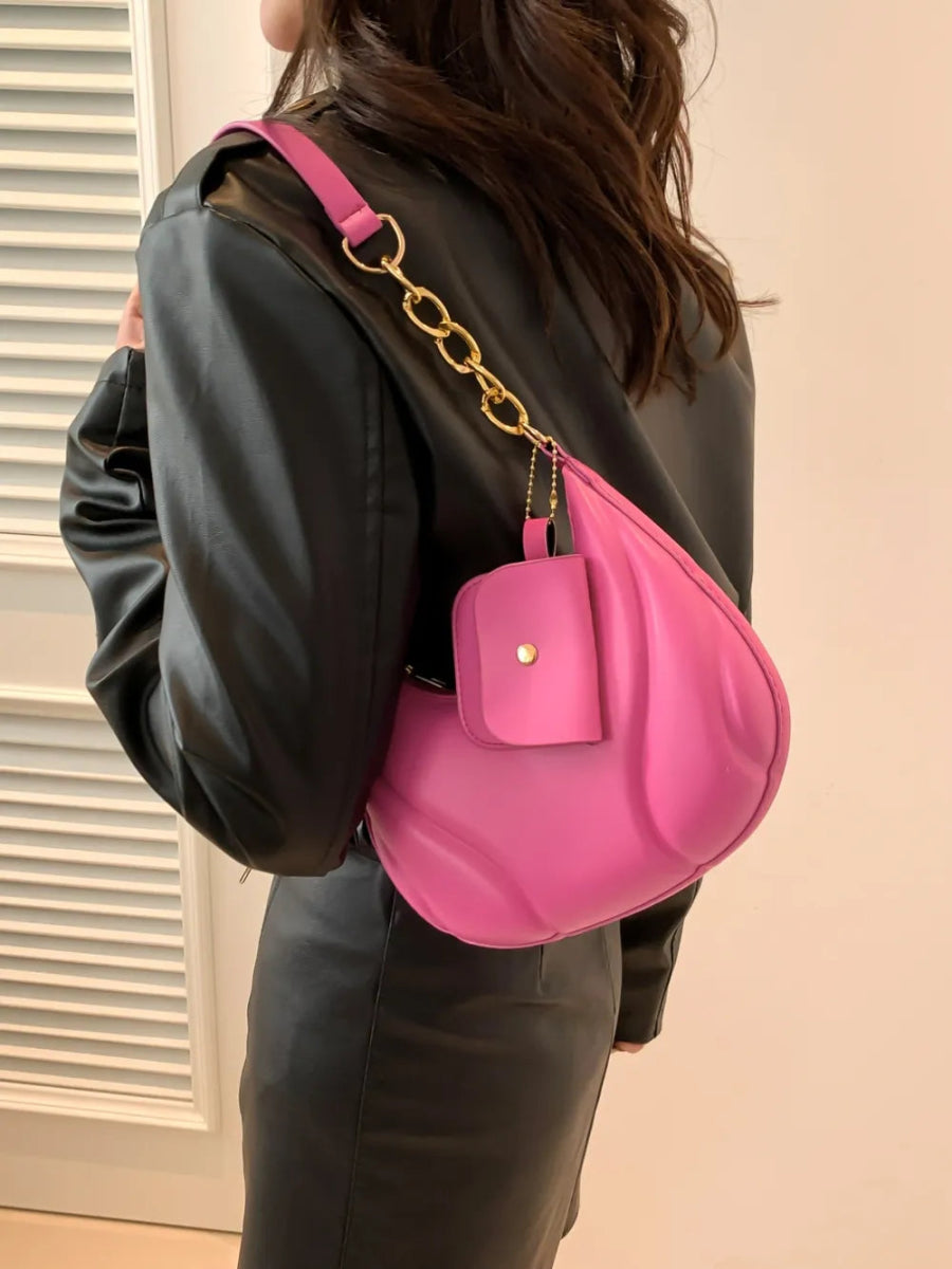 TopezMart™ Exclusive PU Leather Shoulder Bag with EarPods Bag - Topezmart