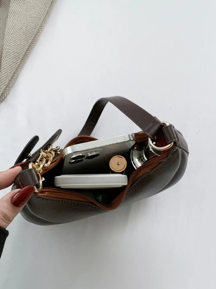 TopezMart™ Exclusive PU Leather Shoulder Bag with EarPods Bag - Topezmart