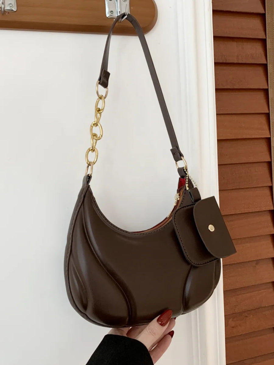 TopezMart™ Exclusive PU Leather Shoulder Bag with EarPods Bag - Topezmart