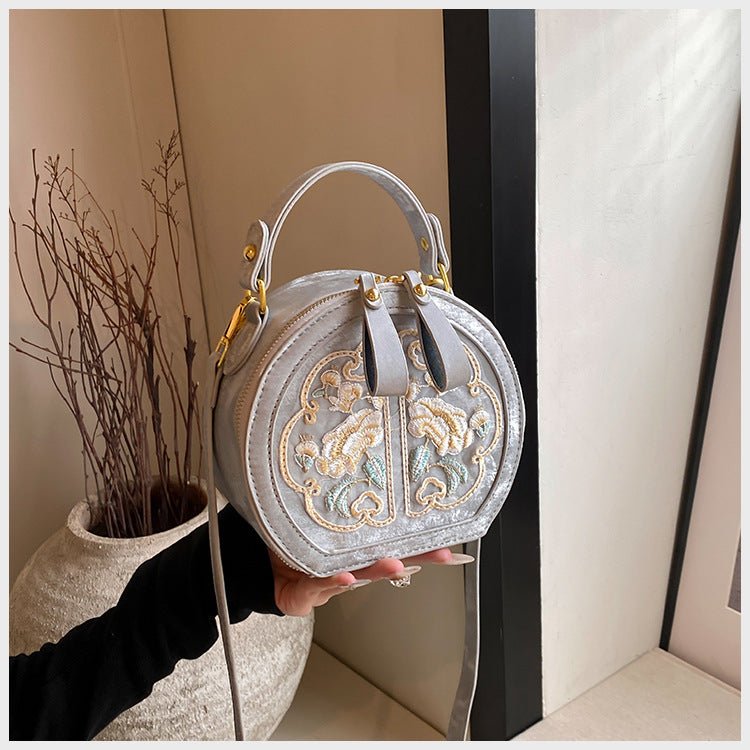 TopezMart™ Exclusive Vintage Chinese Silk Embroidery Tote Bag - Topezmart