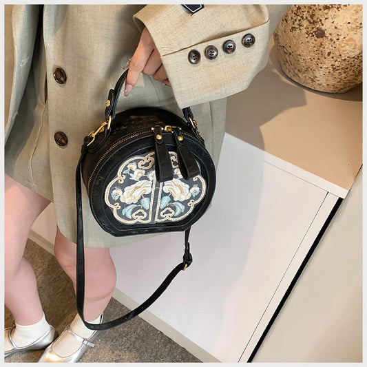 TopezMart™ Exclusive Vintage Chinese Silk Embroidery Tote Bag - Topezmart