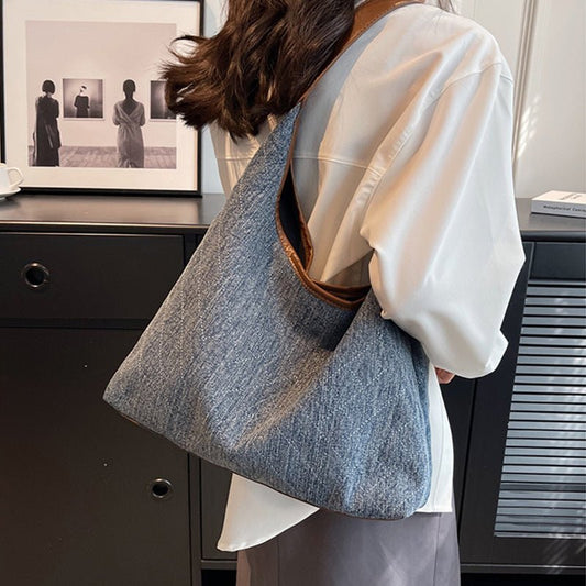 TopezMart™ Limited Edition Denim Canvas Bucket Bag Fashion Large Capacity Shoulder Bags For Women Tote Handbag Female Shopping Bags - Topezmart