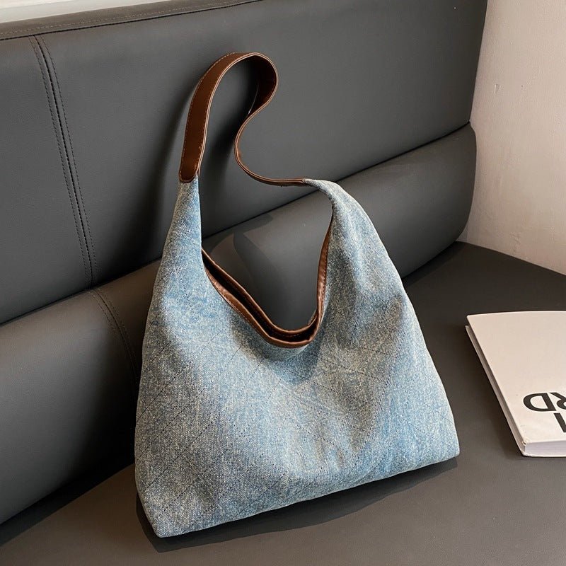 TopezMart™ Limited Edition Denim Canvas Bucket Bag Fashion Large Capacity Shoulder Bags For Women Tote Handbag Female Shopping Bags - Topezmart