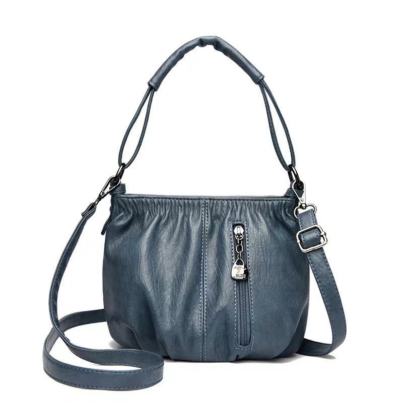 TopezMart™ Limited Edition Retro Pleated Design Bucket Bag Fashion All - match Shoulder Messenger Bags For Women Handbag - Topezmart