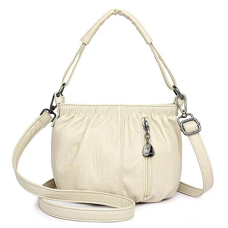 TopezMart™ Limited Edition Retro Pleated Design Bucket Bag Fashion All - match Shoulder Messenger Bags For Women Handbag - Topezmart