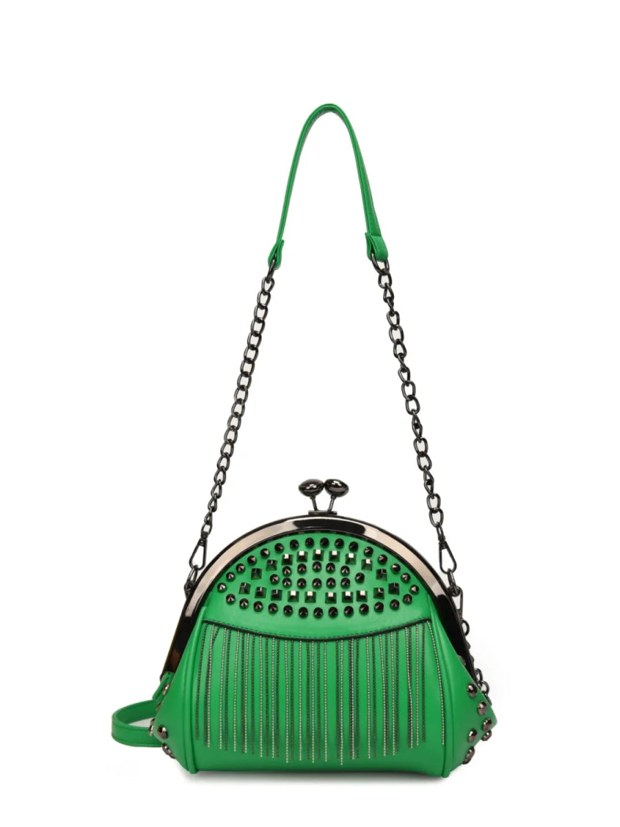 TopezMart™ Limited Edition Studded Fringe Crossbody Bag - Topezmart