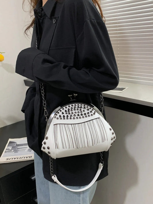 TopezMart™ Limited Edition Studded Fringe Crossbody Bag - Topezmart