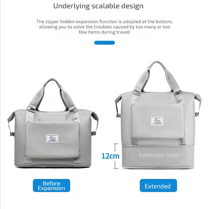TopezMart™ Premium Folding Travel Bags For Backpack Handbag Sholder Bag Gym Fitness Weekender Overnight Women - Topezmart