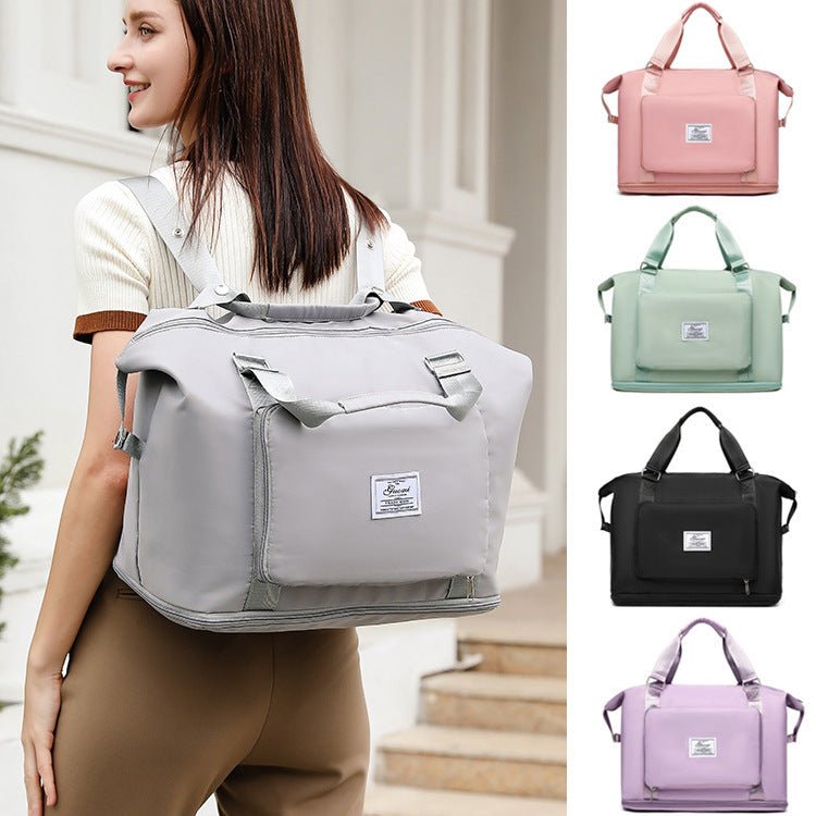 TopezMart™ Premium Folding Travel Bags For Backpack Handbag Sholder Bag Gym Fitness Weekender Overnight Women - Topezmart